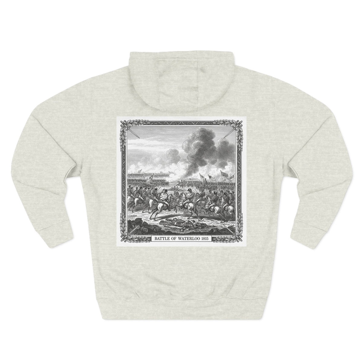 Battle of Waterloo 1815 Vintage Engraving Hoodie – Napoleonic History