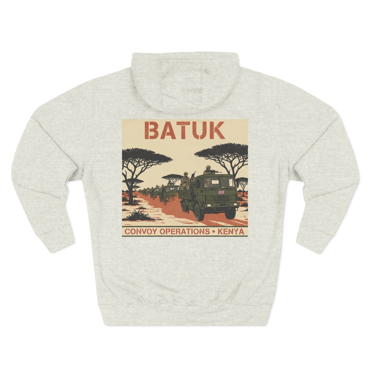 Hoodie - BATUK Kenya Convoy Vintage Safari Graphic