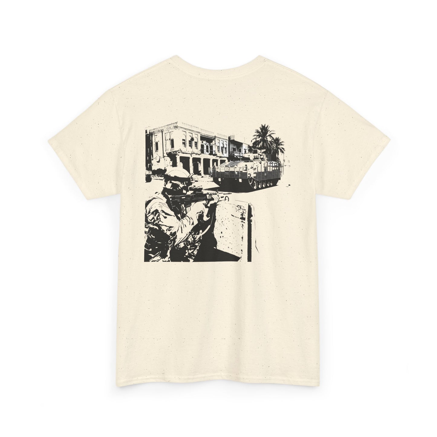 Operation TELIC Basra Iraq 2007 Graphic Tee — Military Deployment Street Scene