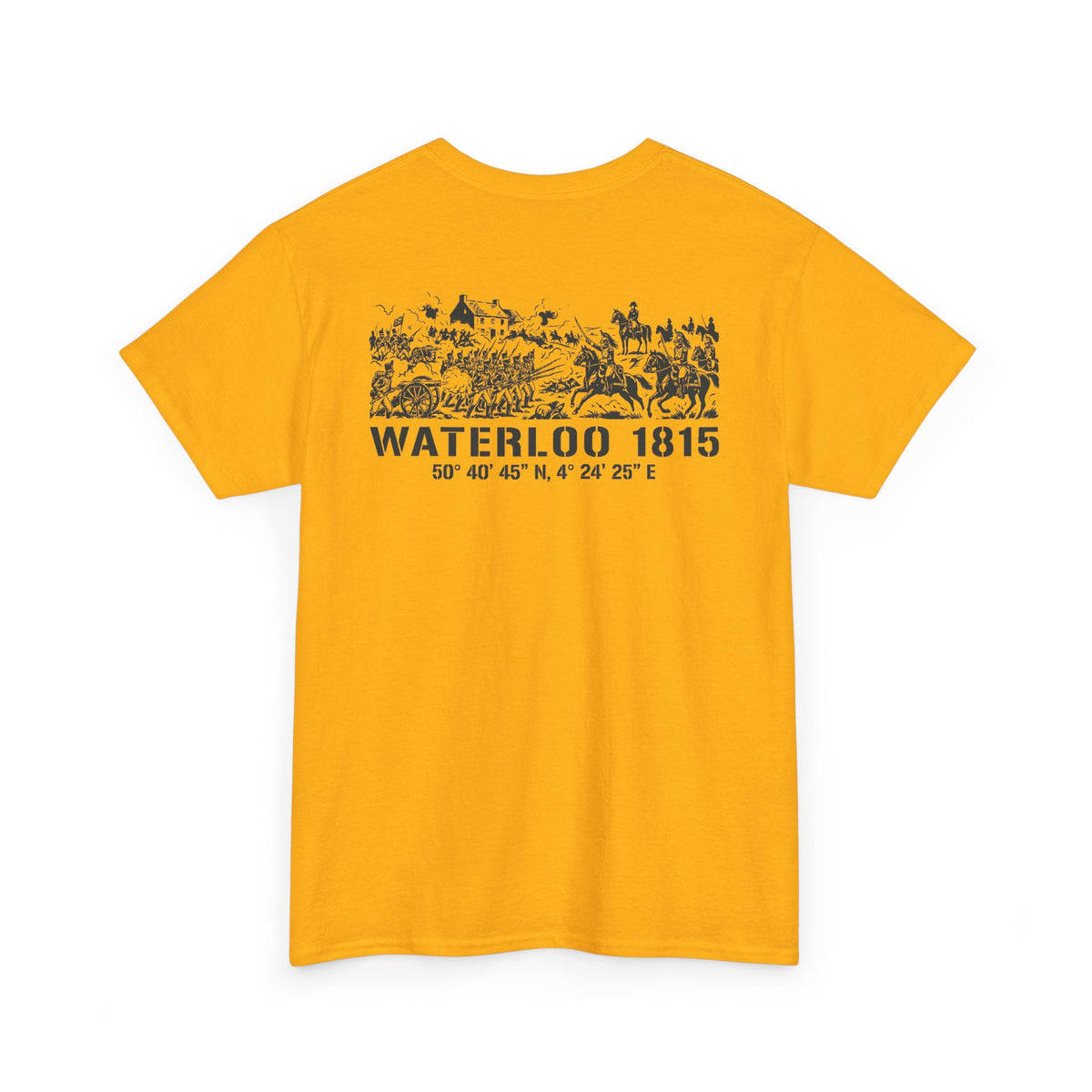 Waterloo 1815 Battlefield Engraving T-Shirt – Napoleonic History Tee