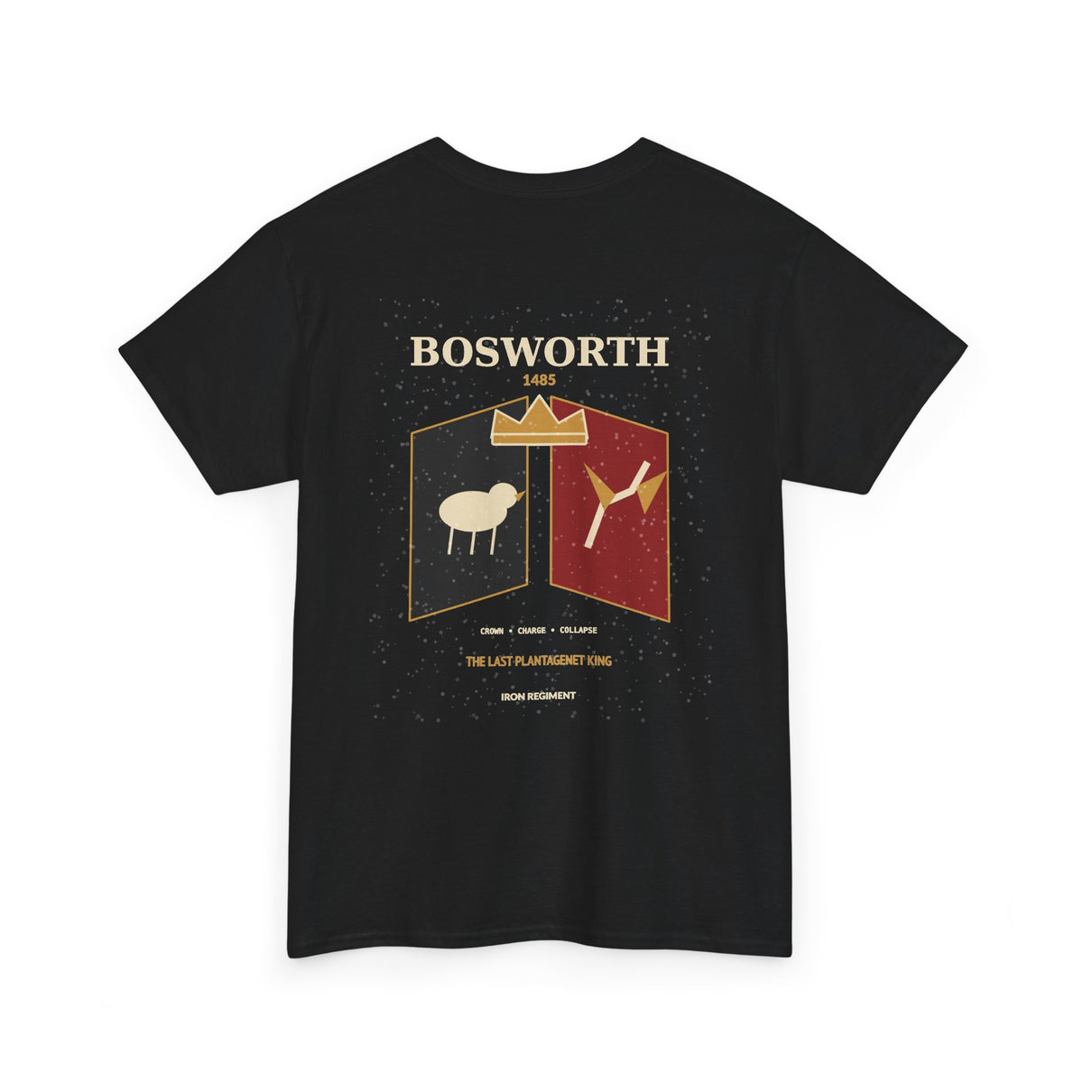 Battle of Bosworth Crest Graphic Tee — Vintage Medieval Shield Shirt