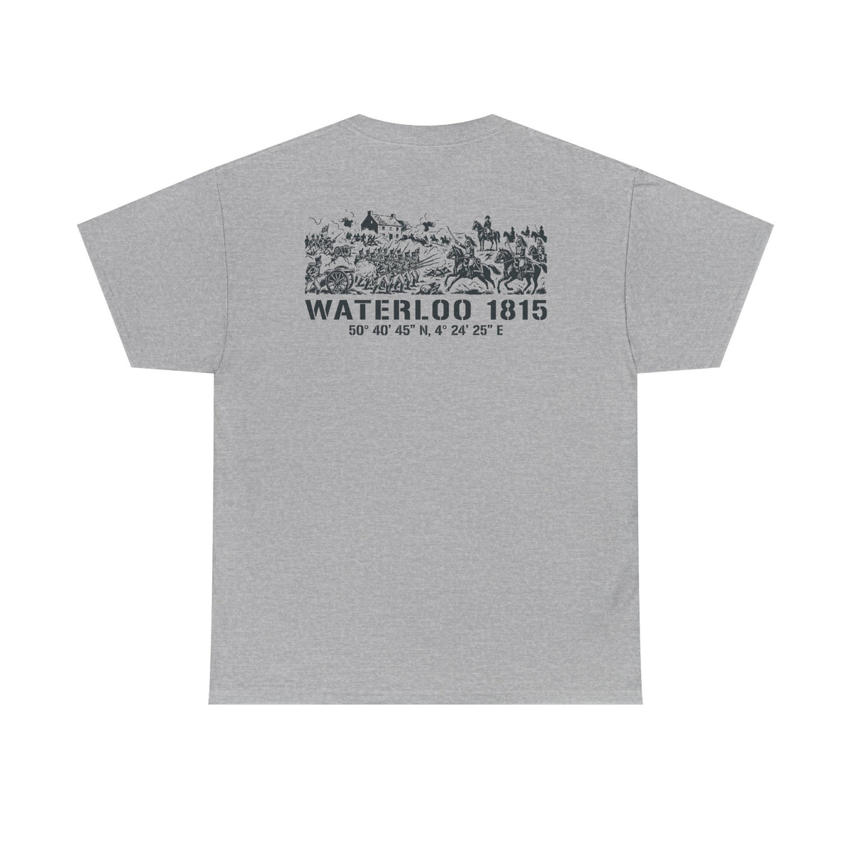 Waterloo 1815 Battlefield Engraving T-Shirt – Napoleonic History Tee — product image 5