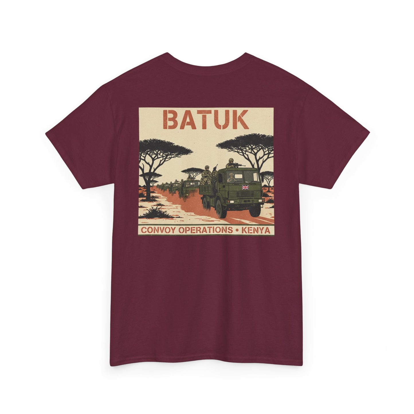 BATUK Convoy Operations Tee — Kenya Vintage Military Travel Graphic T‑Shirt