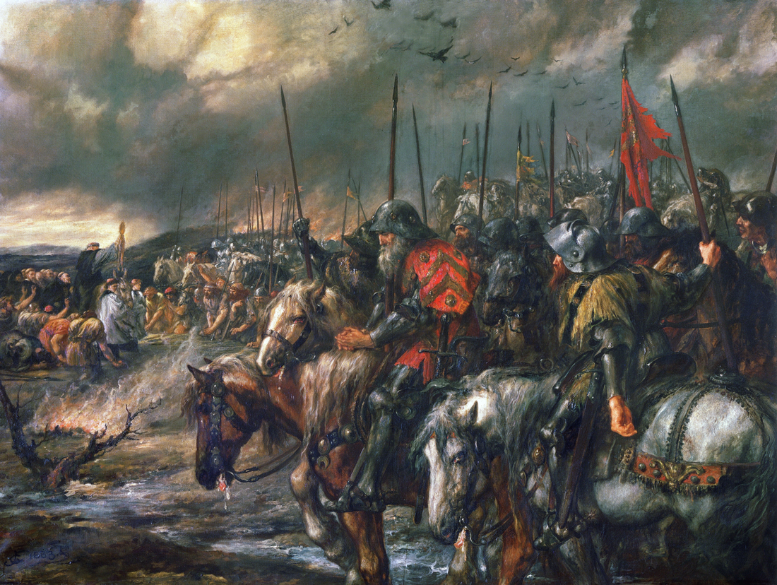 King Henry V at Agincourt in Sir John Gilbert's nineteenth-century painting