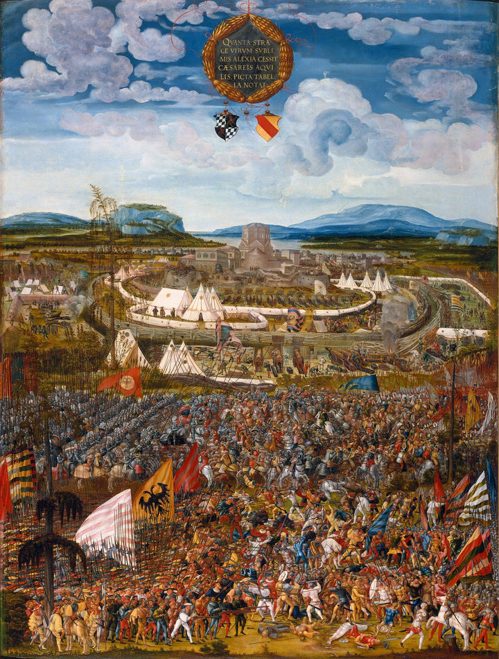 Sixteenth-century depiction of Caesar's siege of Alesia by Melchior Feselen