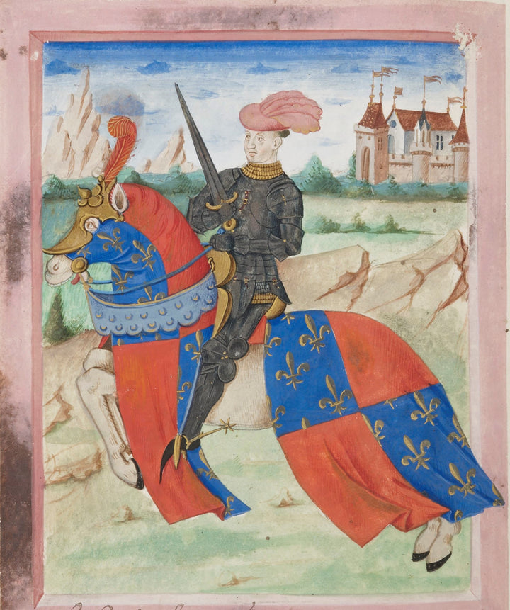 Charles d'Albret represented in the fifteenth-century Armorial de Gilles Le Bouvier