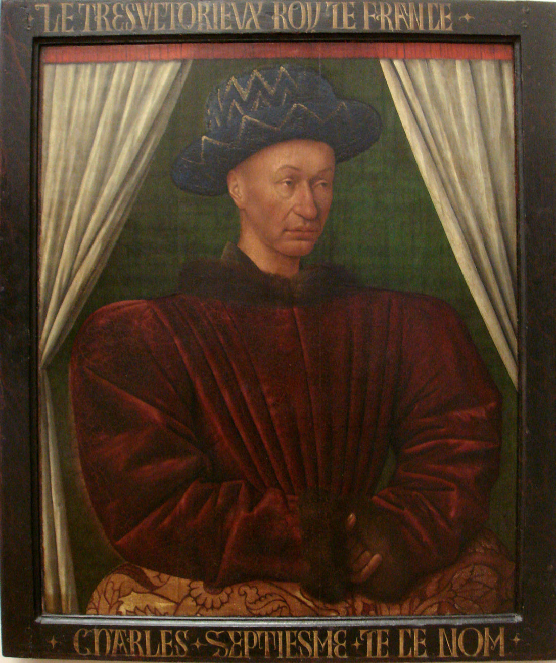 Portrait of Charles VII of France by Jean Fouquet