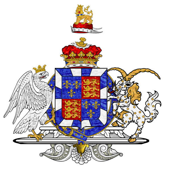Beaufort ducal heraldry representing the family of Henry Beaufort, Duke of Somerset