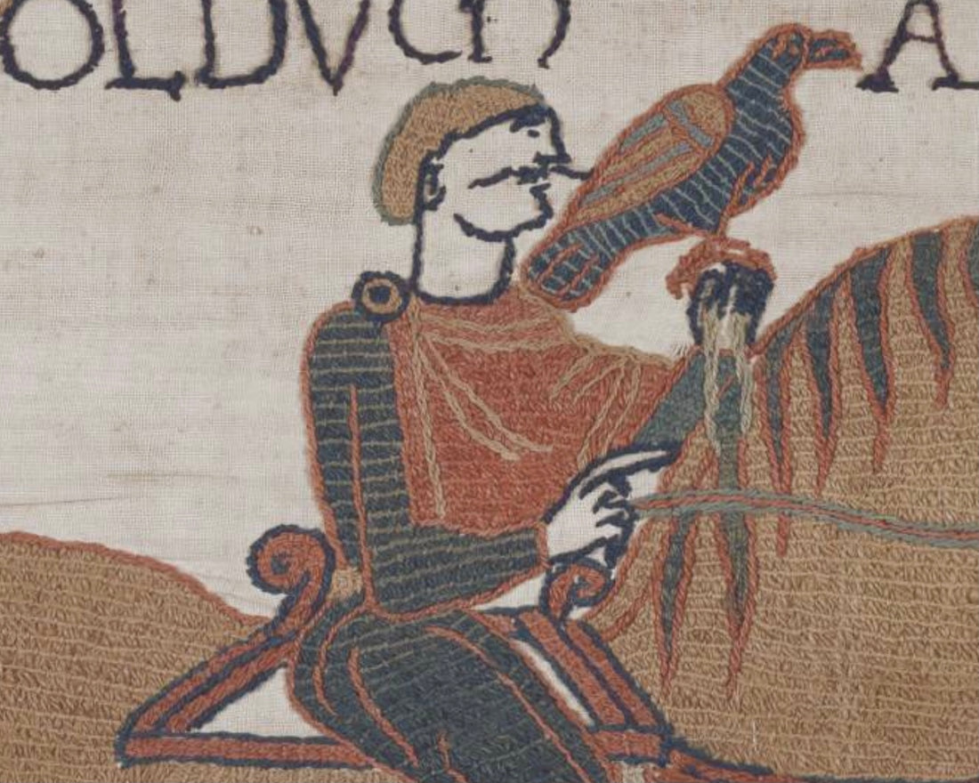 Harold Godwinson depicted in the Bayeux Tapestry