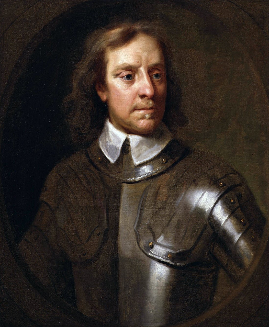 Portrait of Oliver Cromwell by the miniaturist Samuel Cooper