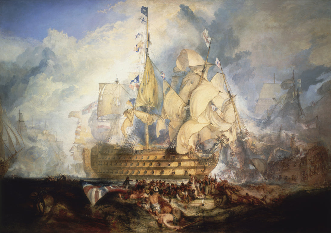J. M. W. Turner's painting of the Battle of Trafalgar, 21 October 1805