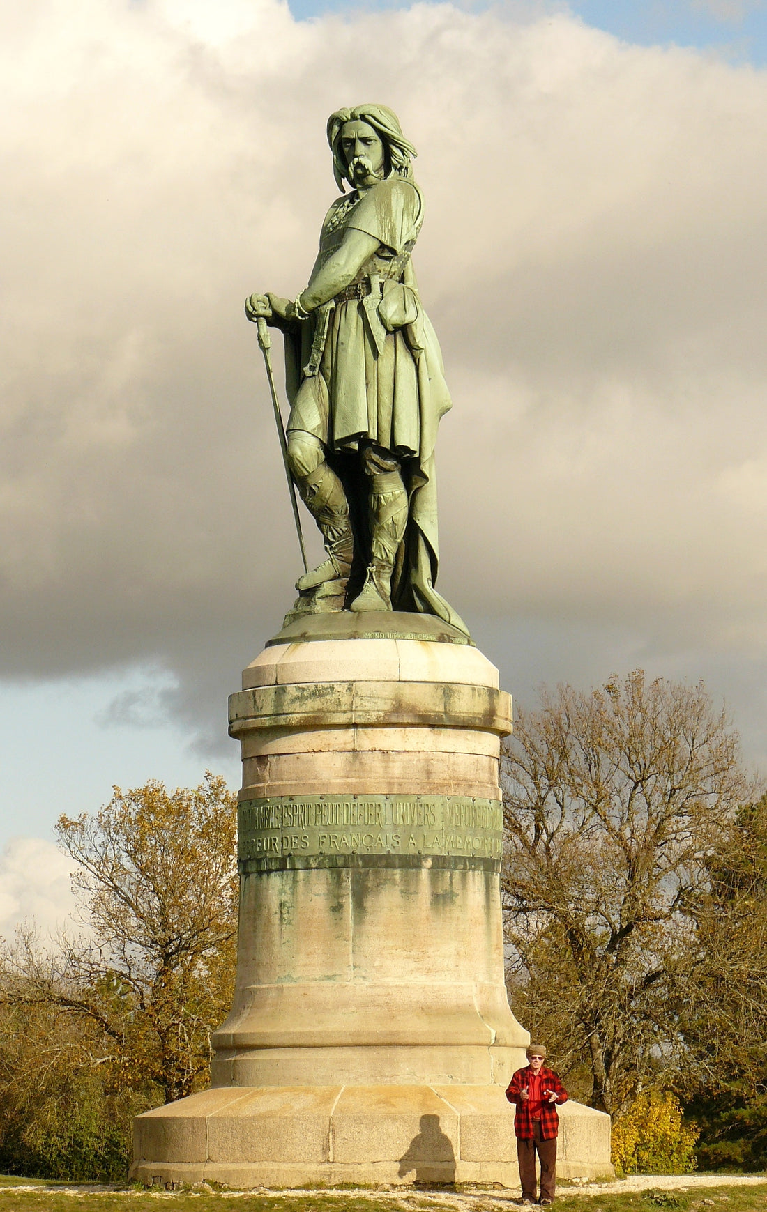 Nineteenth-century monument to Vercingetorix at Alise-Sainte-Reine near Alesia