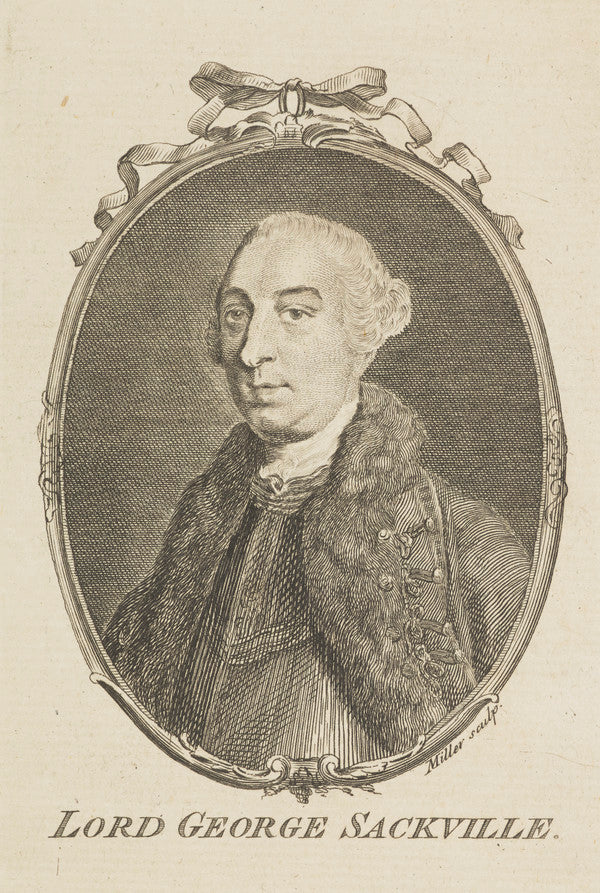 Lord George Sackville, British cavalry commander at Minden in 1759