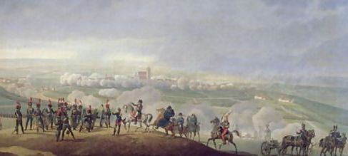 Historical painting of the Battle of Austerlitz, 2 December 1805