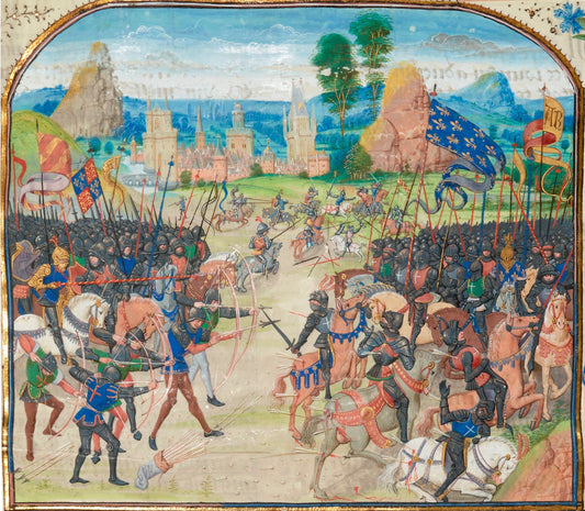 Medieval depiction of the Battle of Poitiers, 19 September 1356