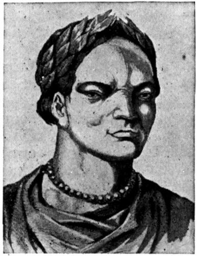 Historical depiction traditionally identified as Attila the Hun