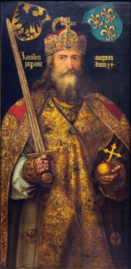 Albrecht Dürer's historical portrait of Charlemagne