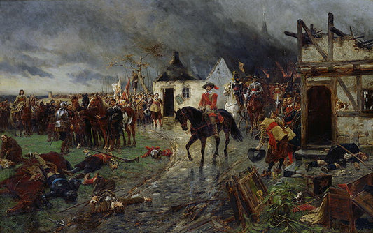 Ernest Crofts' historical painting of a scene from the Thirty Years' War