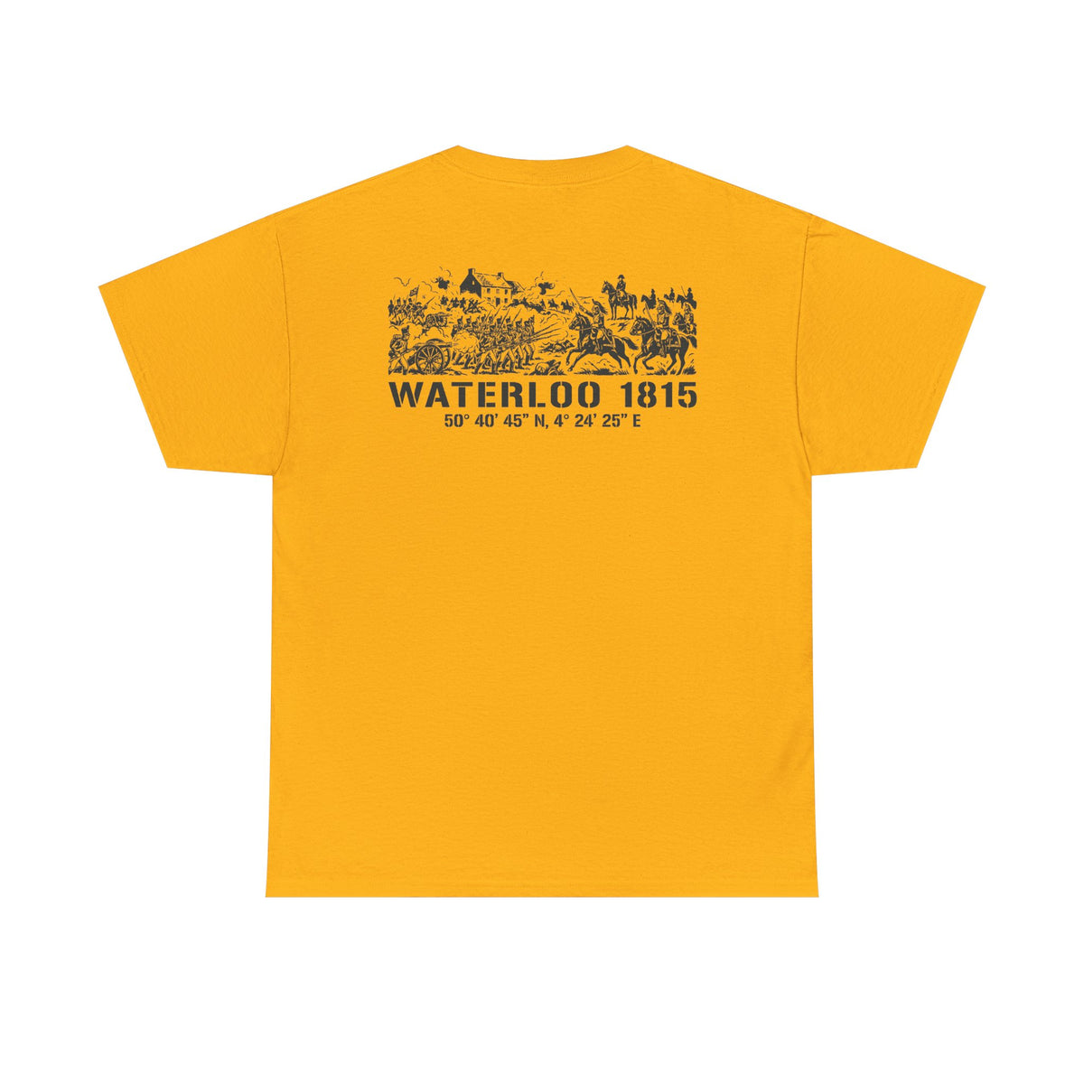 Waterloo 1815 Battlefield Engraving T-Shirt – Napoleonic History Tee