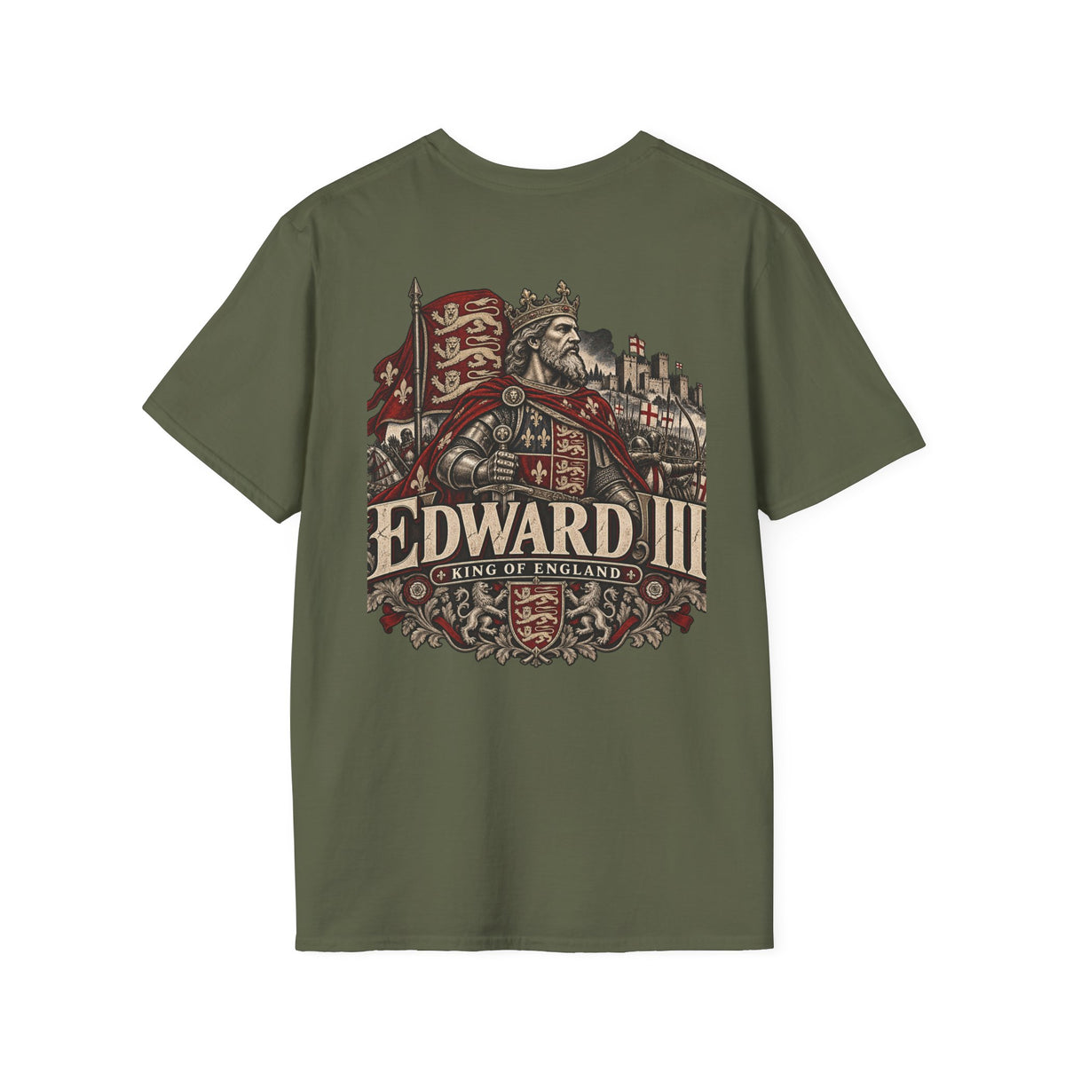 Edward III King of England T-Shirt Iron Regiment historical T-shirt image 12