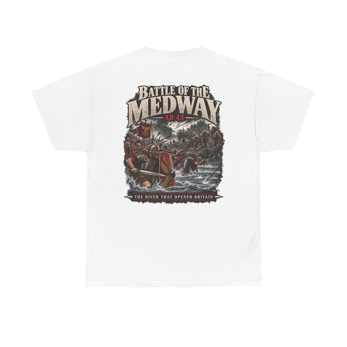 Battle of the Medway AD 43 Roman Britain T-shirt product mock-up