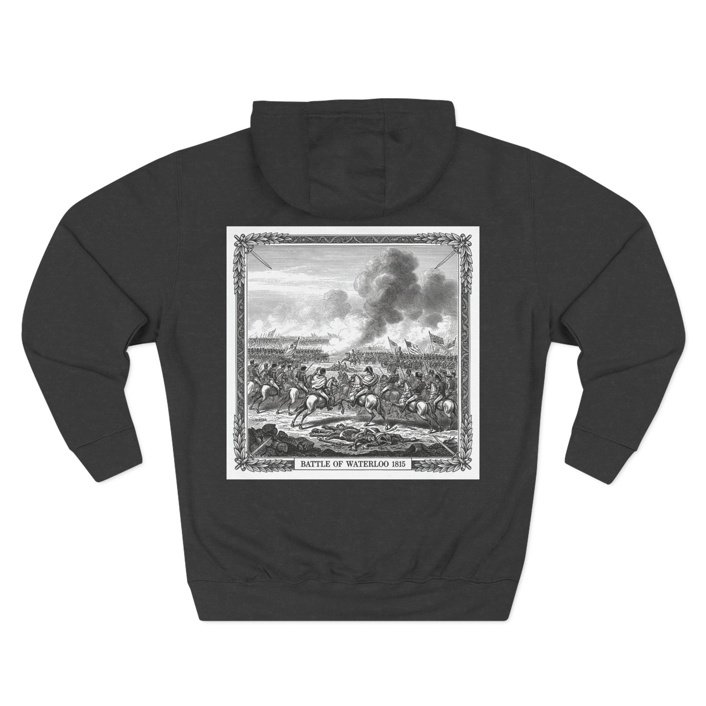 Battle of Waterloo 1815 Vintage Engraving Hoodie – Napoleonic History