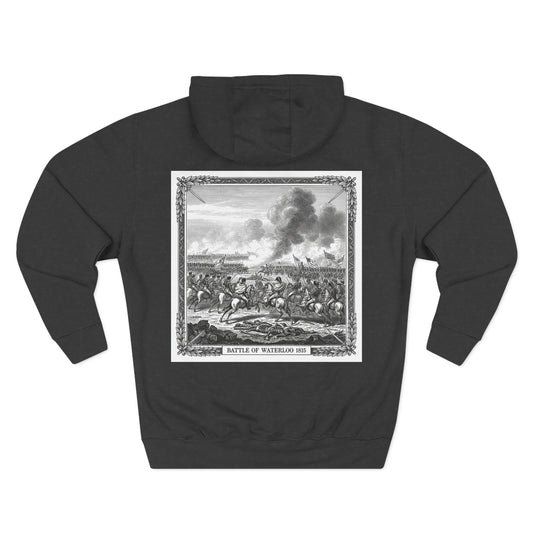 Battle of Waterloo 1815 Vintage Engraving Hoodie – Napoleonic History