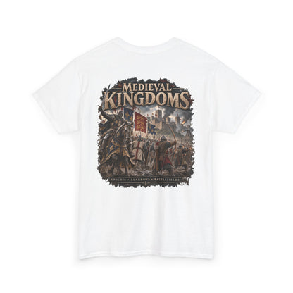 Medieval Kingdoms T-Shirt — Knights, Crowns & Battlefields