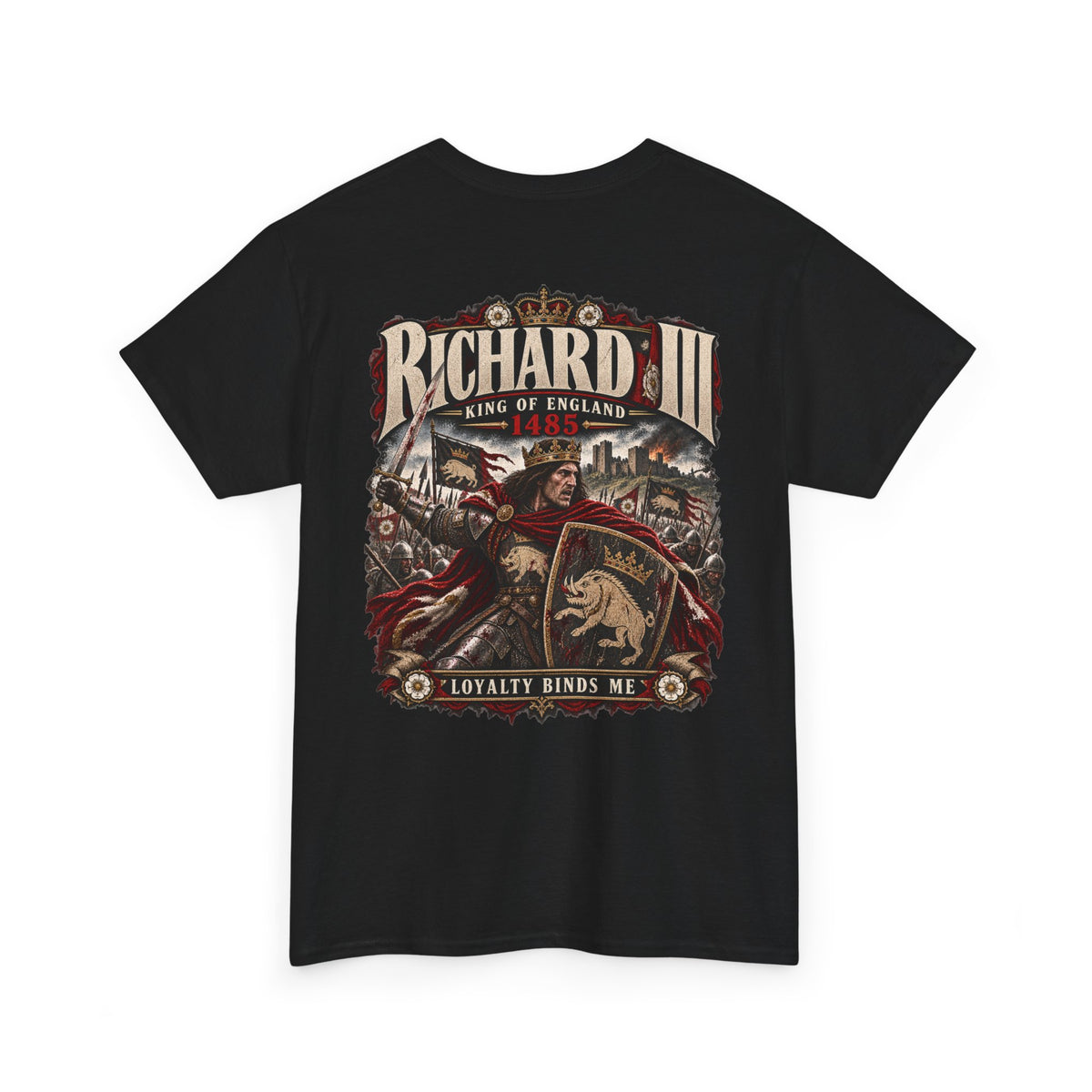 Richard III medieval history T-shirt product mock-up