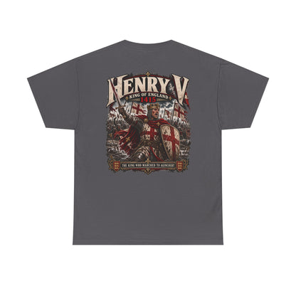 Henry V Agincourt 1415 medieval history T-shirt product mock-up
