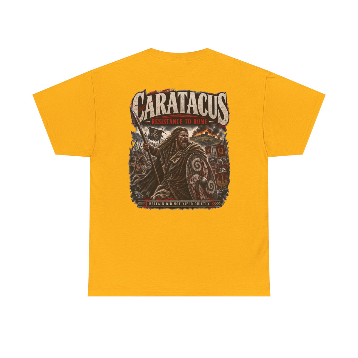 Caratacus ancient Britain history T-shirt product mock-up