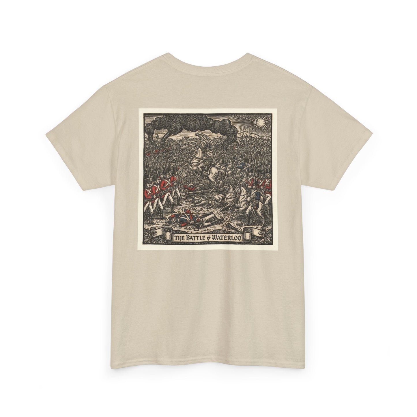 Battle of Waterloo T‑Shirt — Vintage Historical War Illustration Tee