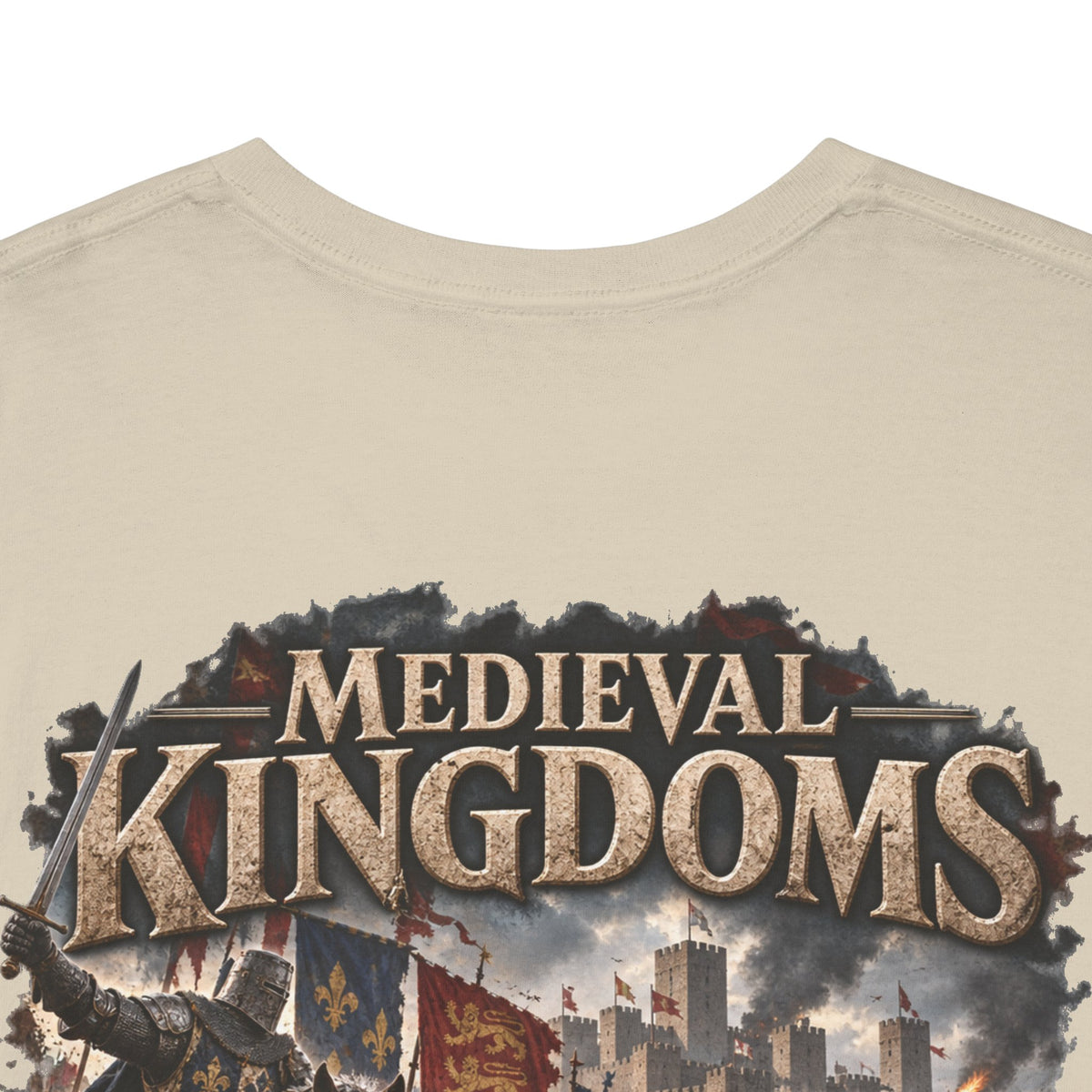 Medieval Kingdoms T-Shirt — Knights, Crowns & Battlefields