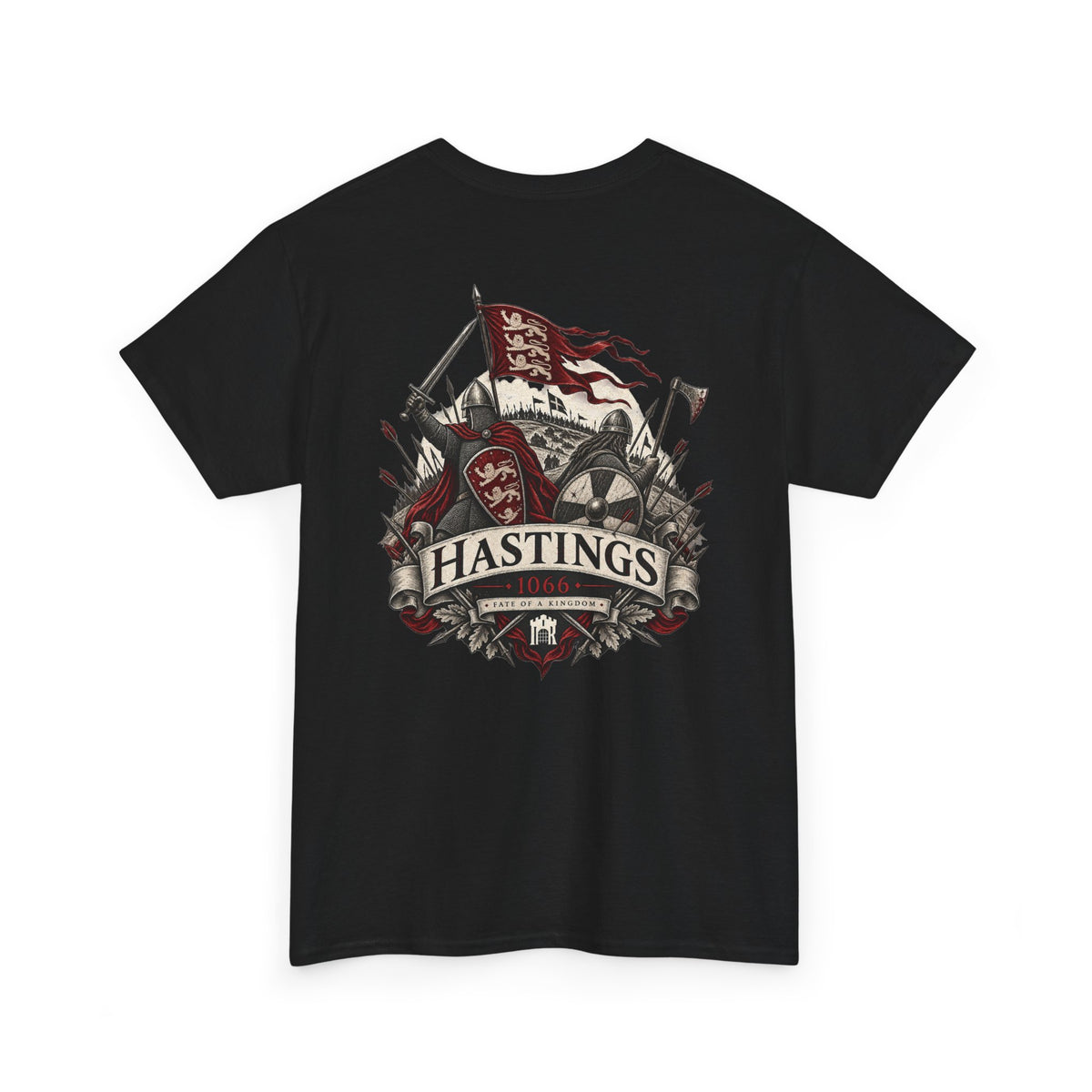 Battle of Hastings 1066 medieval history T-shirt product mock-up
