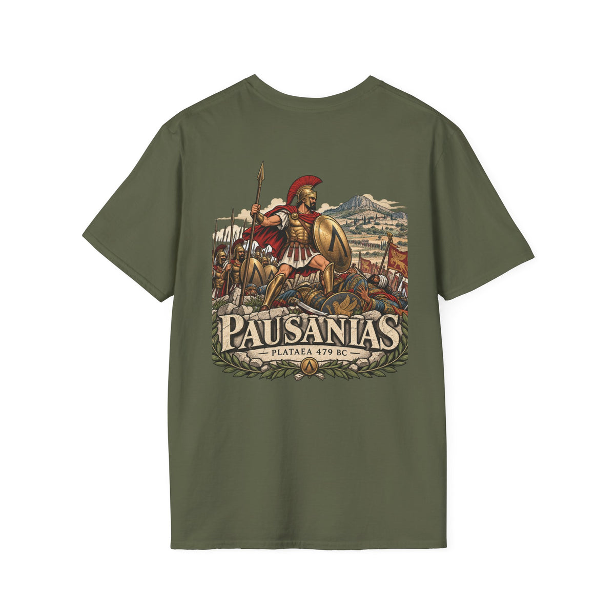 Pausanias Spartan Warrior T-Shirt Iron Regiment historical T-shirt image 12