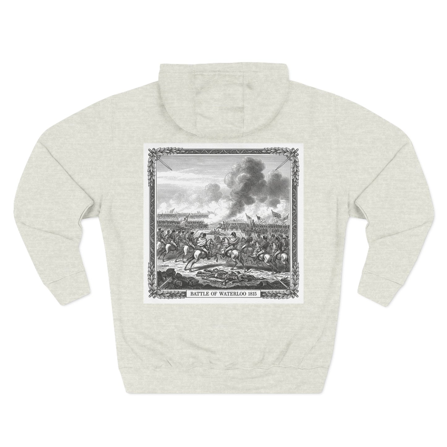 Battle of Waterloo 1815 Vintage Engraving Hoodie – Napoleonic History