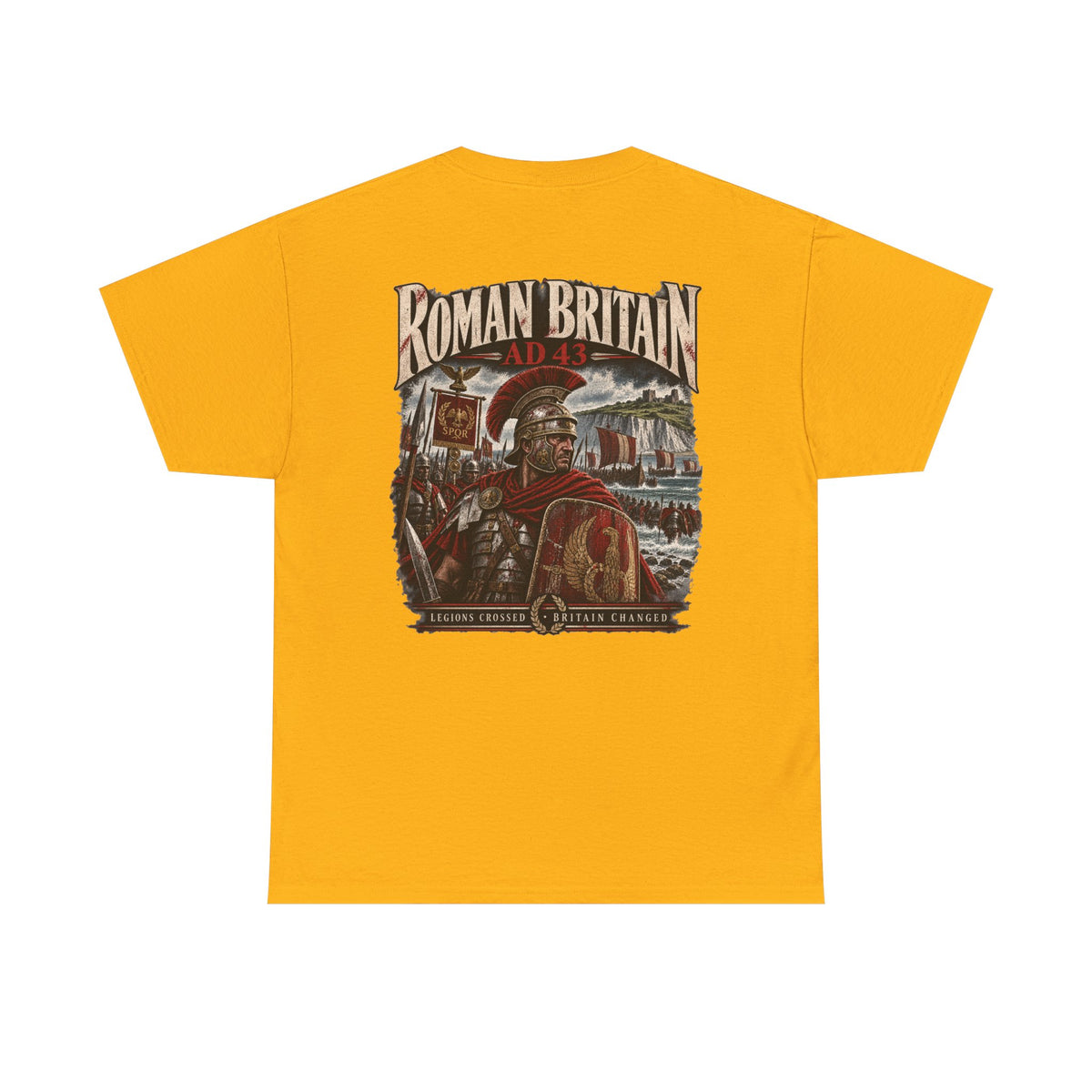 Roman Britain Roman soldier history T-shirt product mock-up