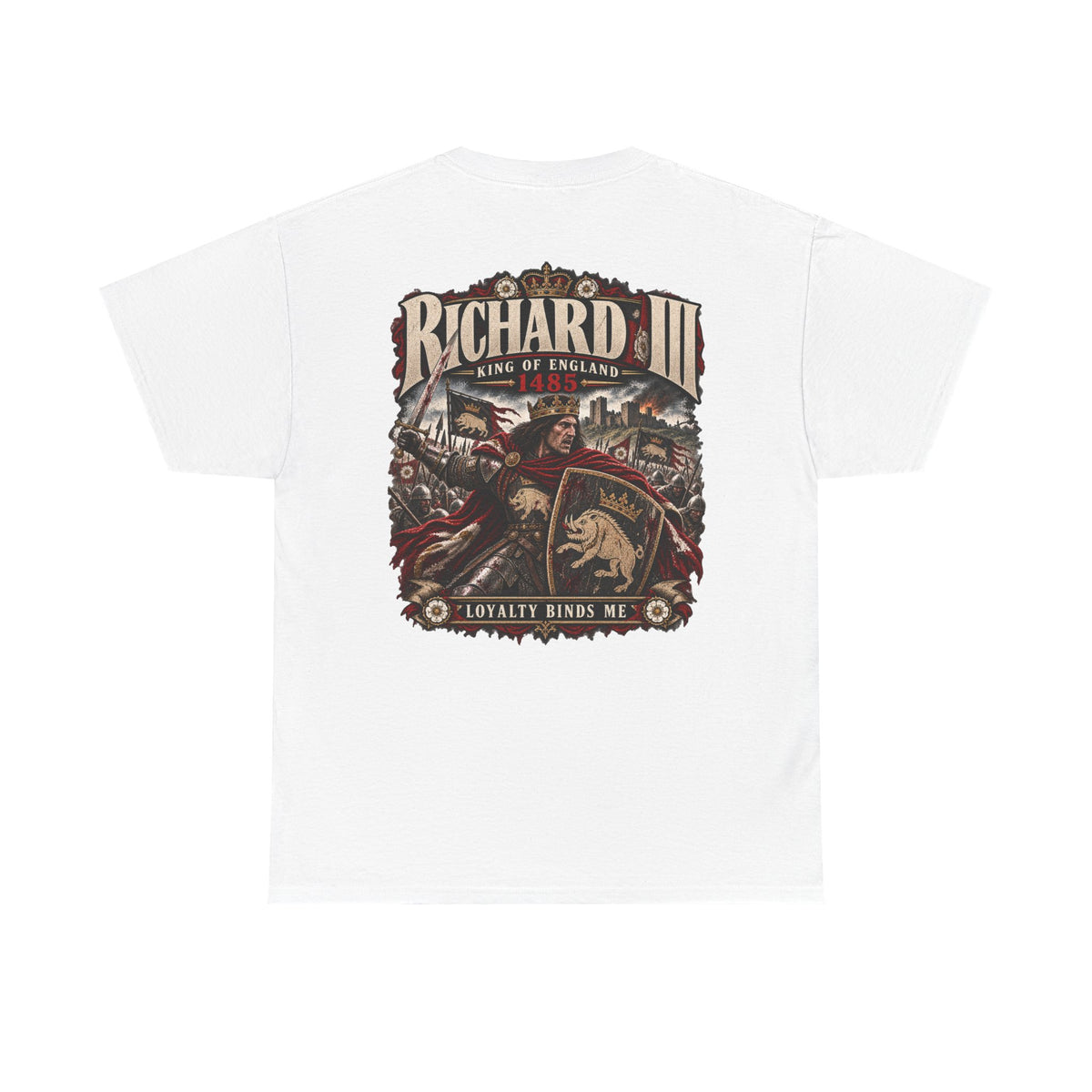 Richard III medieval history T-shirt product mock-up