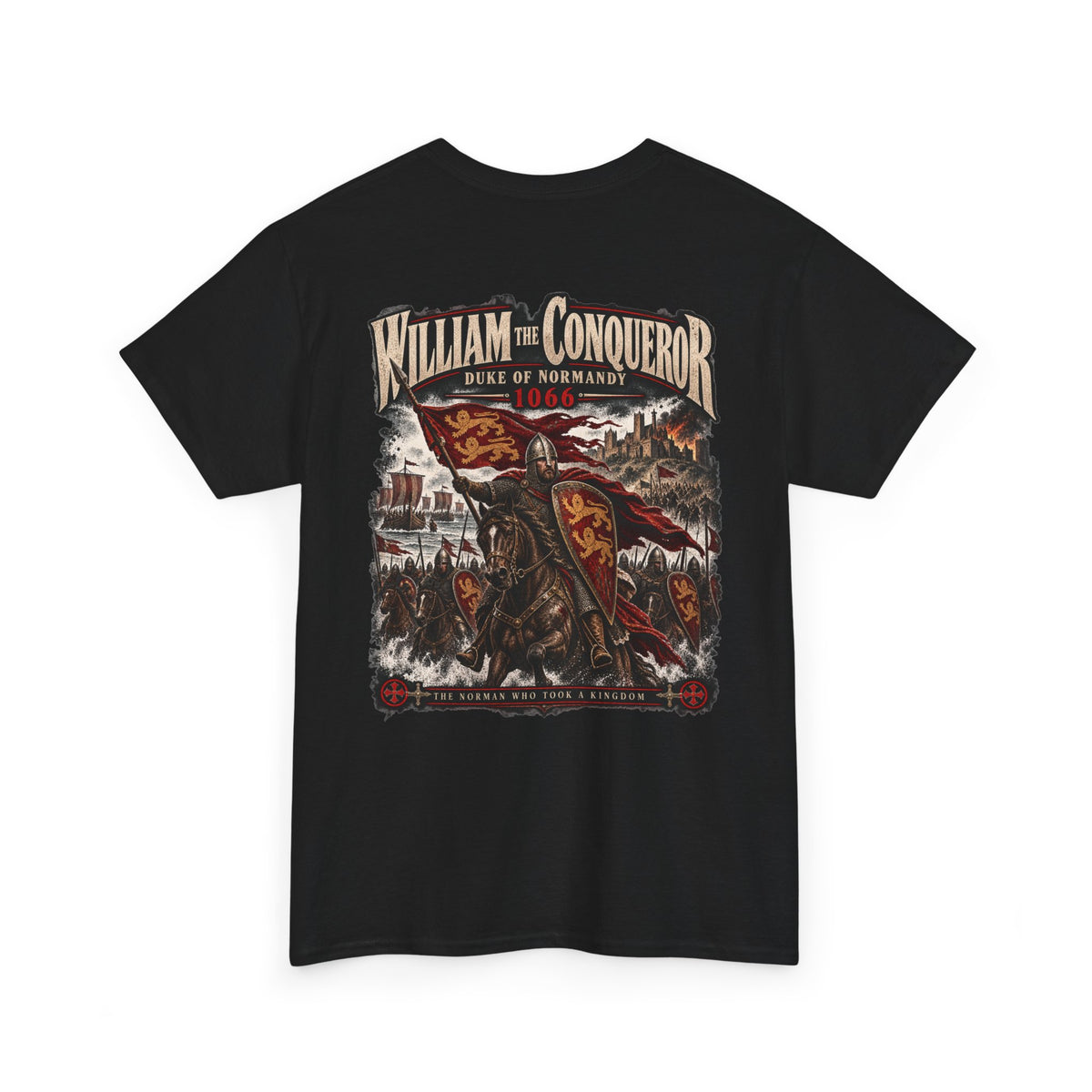 William the Conqueror Norman Conquest history T-shirt product mock-up
