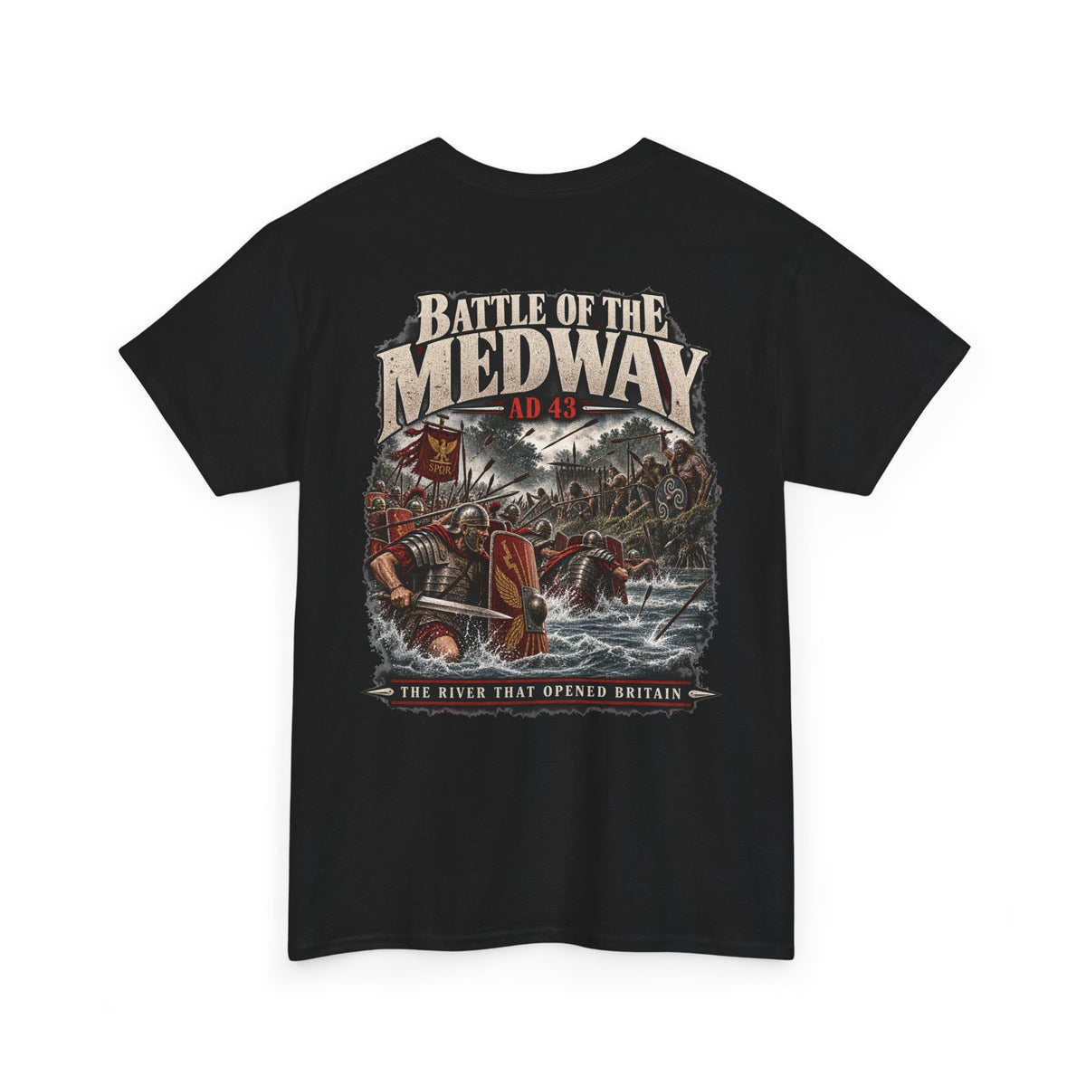 Battle of the Medway AD 43 Roman Britain T-shirt product mock-up