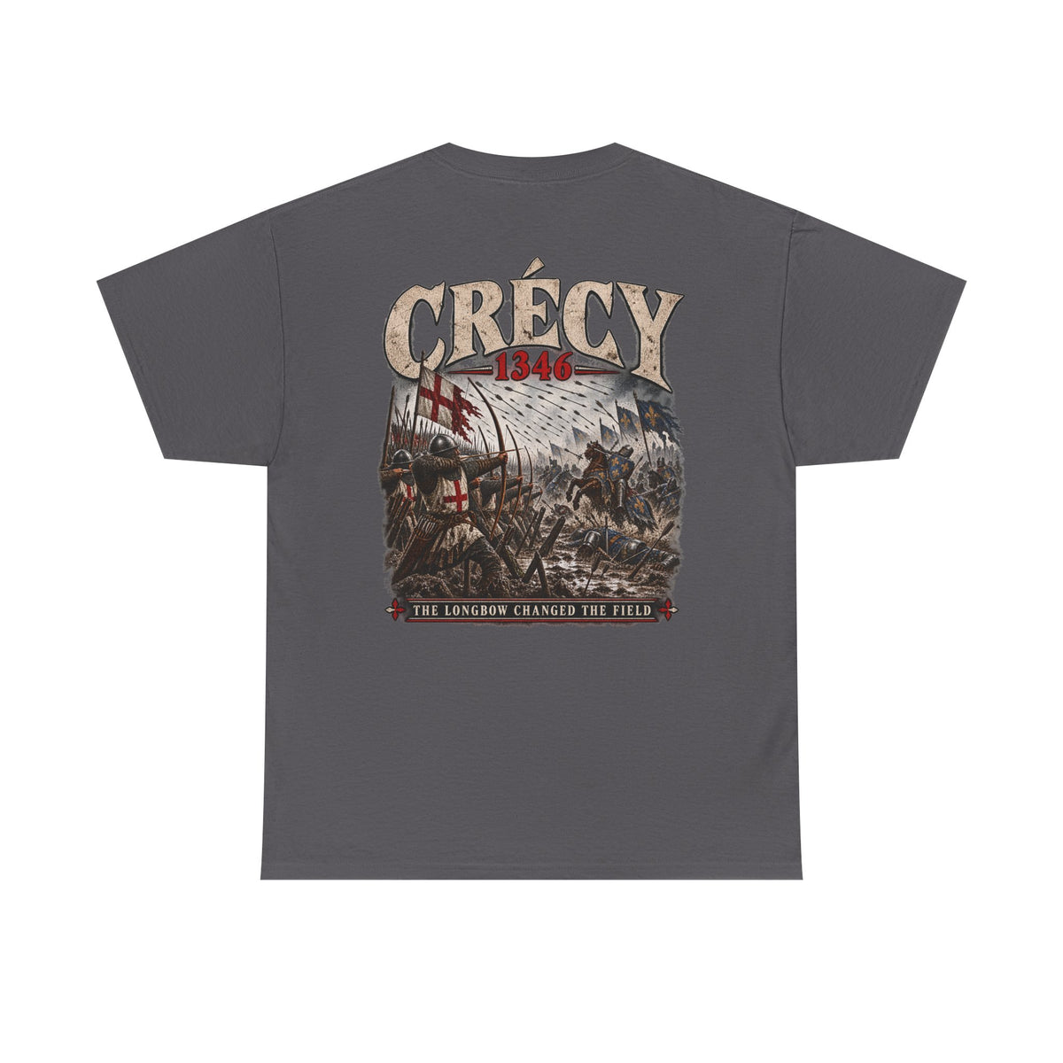 Battle of Crécy 1346 Hundred Years’ War T-shirt product mock-up