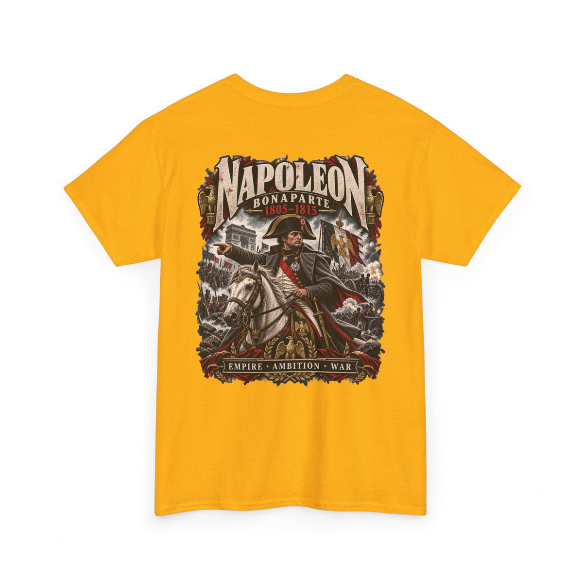Napoleon Bonaparte Napoleonic history T-shirt product mock-up