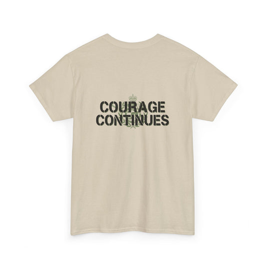 Courage Continues T-Shirt | PTSD Mental Health Awareness Apparel