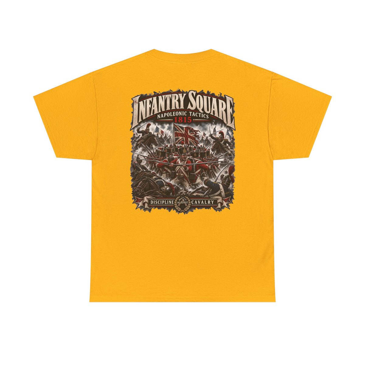 Infantry Square Napoleonic tactics T-shirt product mock-up