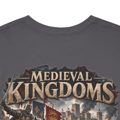 Medieval Kingdoms T-Shirt — Knights, Crowns & Battlefields