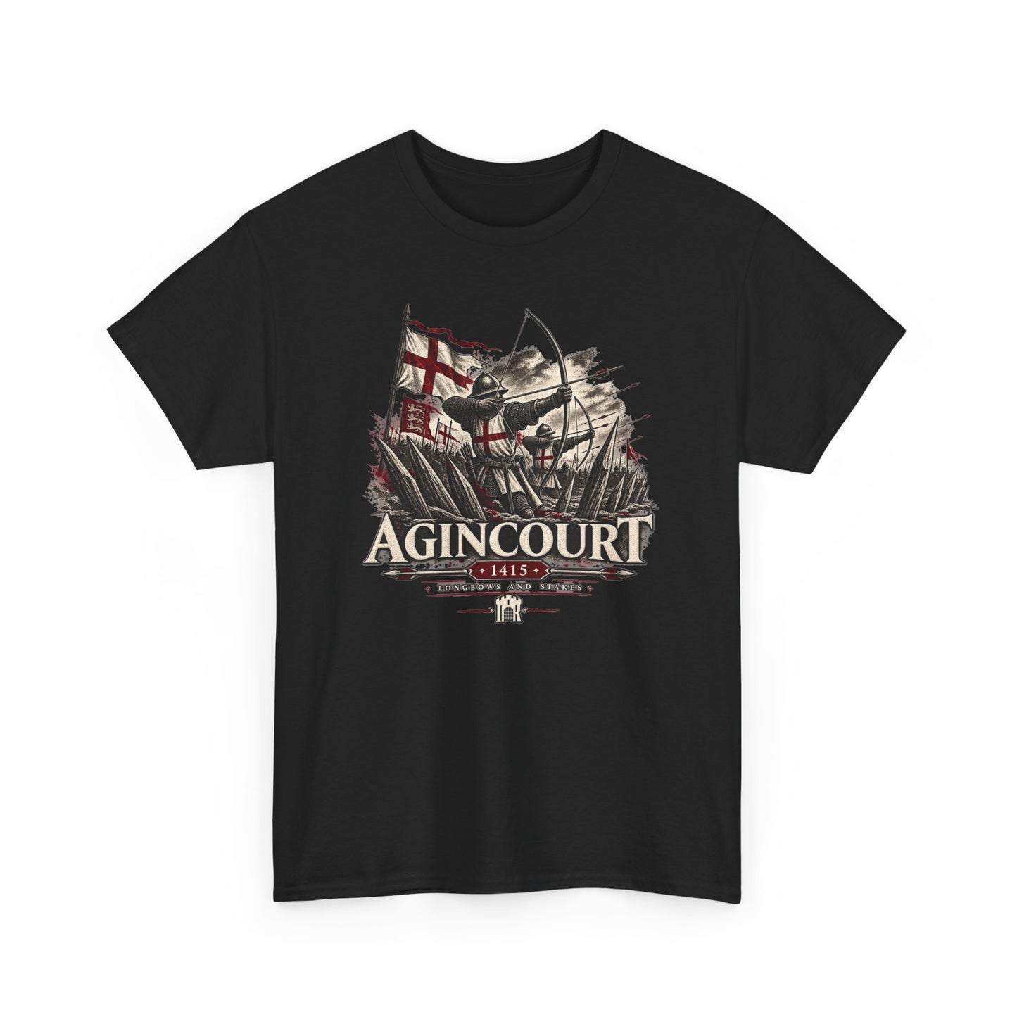 Agincourt 1415 Medieval Battle T-shirt – alternate product view 1