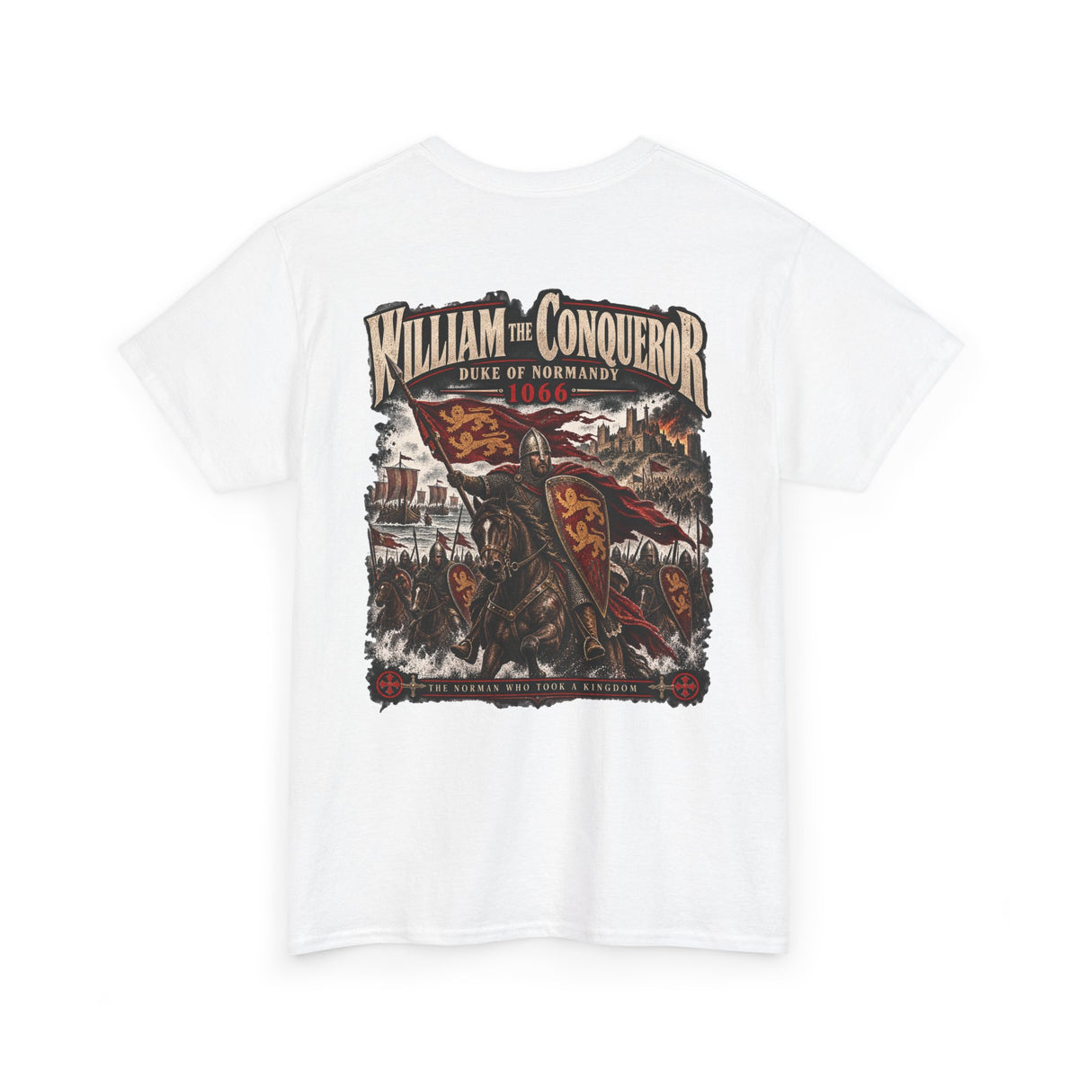 William the Conqueror Norman Conquest history T-shirt product mock-up