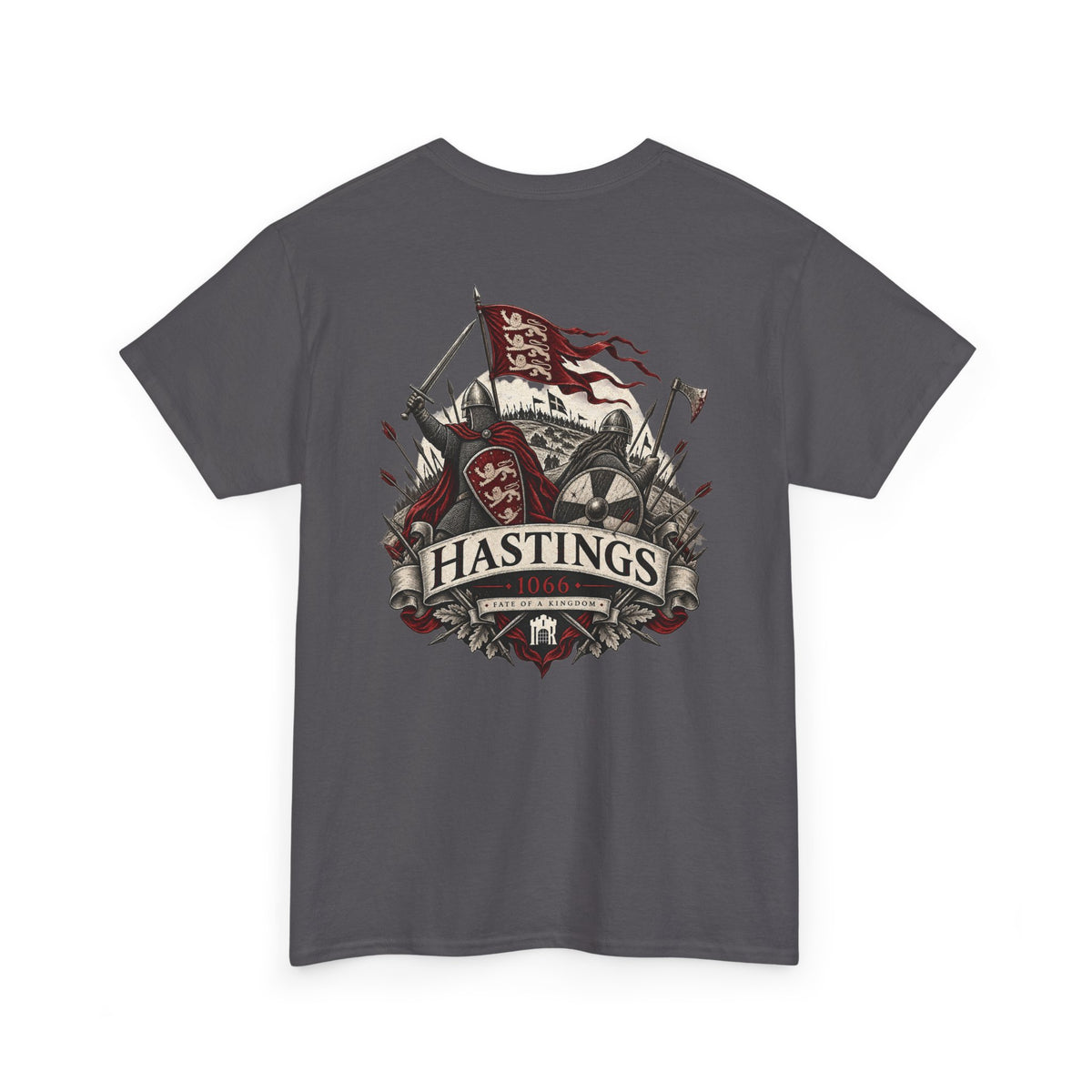 Battle of Hastings 1066 medieval history T-shirt product mock-up