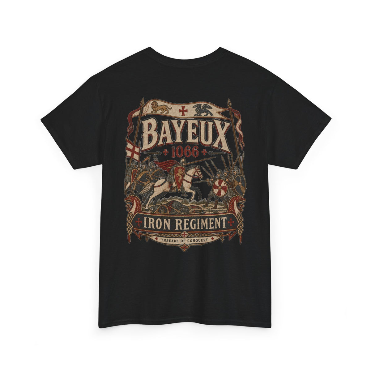 Bayeux 1066 Norman Conquest history T-shirt product mock-up