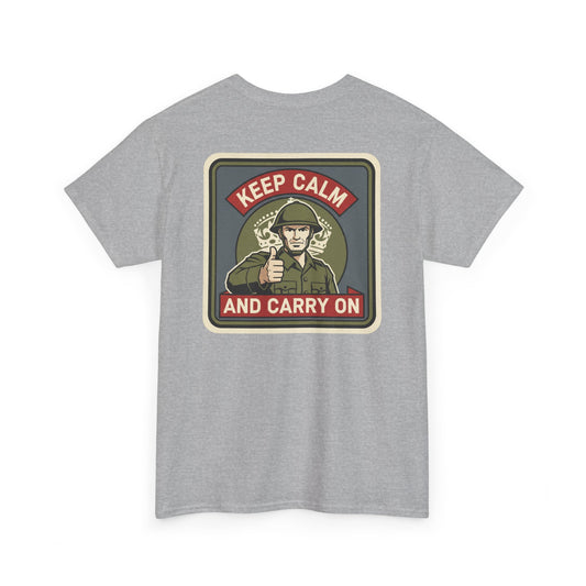 WW2 Keep Calm and Carry On 1939 T-Shirt — Vintage Military Graphic Tee